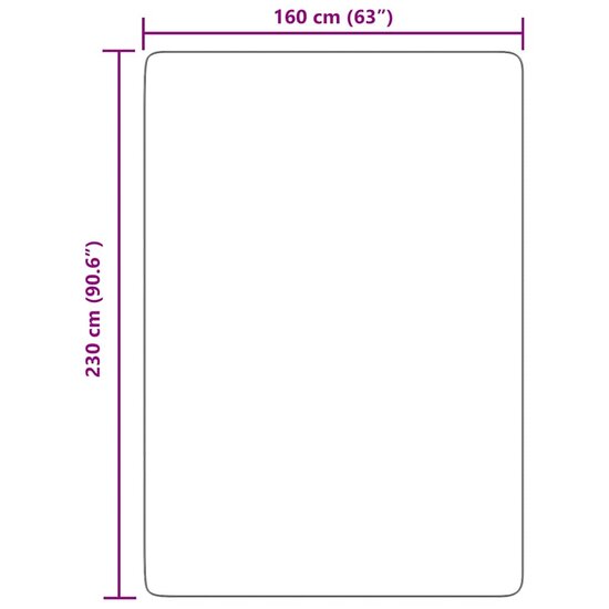 Hoogpolig Vloerkleed Navarra Polyester Donkergrijs 160 x 230 cm Rechthoekig