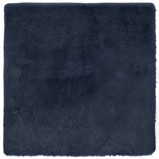 Hoogpolig Vloerkleed Navarra Polyester Marineblauw 160 x 160 cm Vierkant