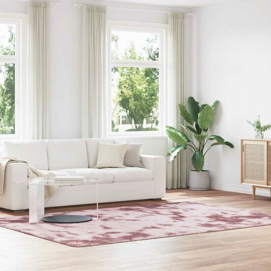 Hoogpolig Vloerkleed Navarra Polyester Stoffig Roze Dusty Pink 200 x 290 cm Rechthoekig