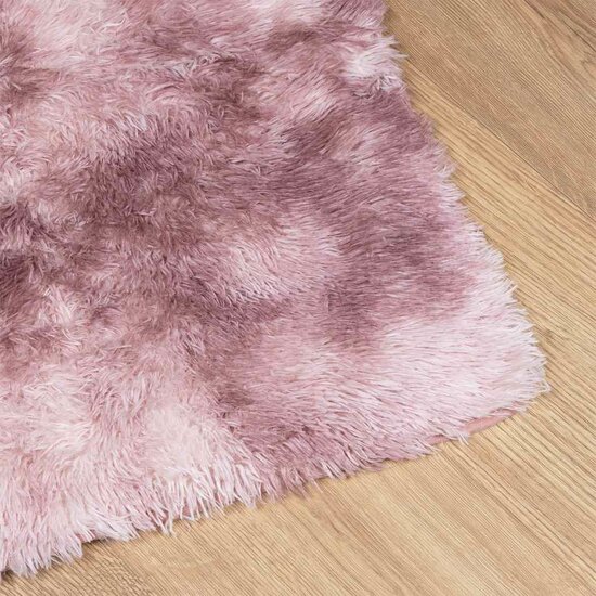 Hoogpolig Vloerkleed Navarra Polyester Stoffig Roze Dusty Pink 200 x 290 cm Rechthoekig