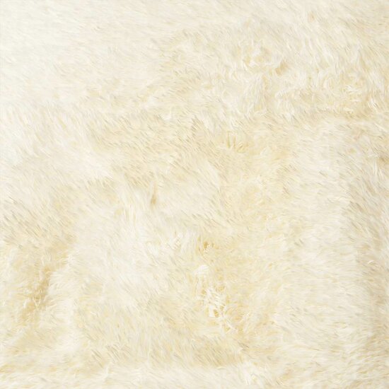 Hoogpolig Vloerkleed Navarra Polyester Kleurig Cr&egrave;me 100 x 100 cm Rond