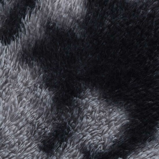 Hoogpolig Vloerkleed Navarra Polyester Donkergrijs 240 x 240 cm Vierkant