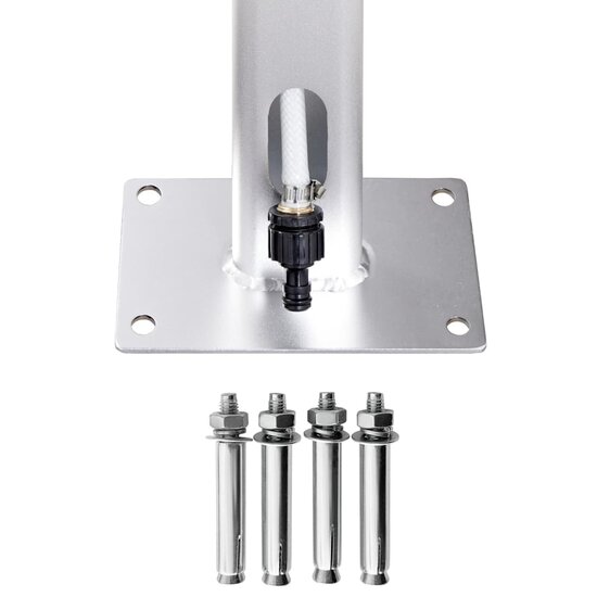 Buitendouche 215 cm aluminium