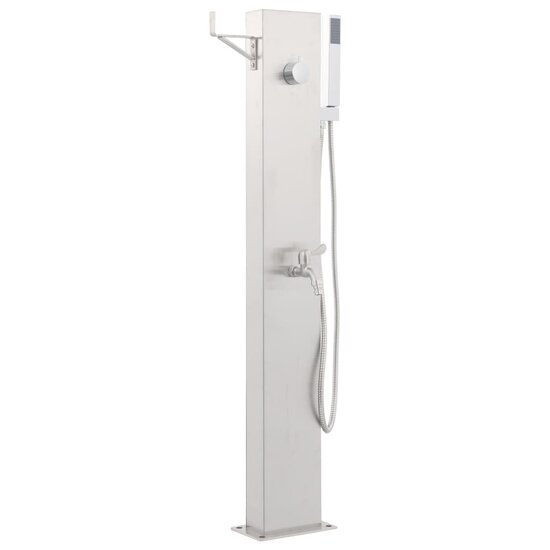 Tuindouchekraan 110 cm roestvrij staal