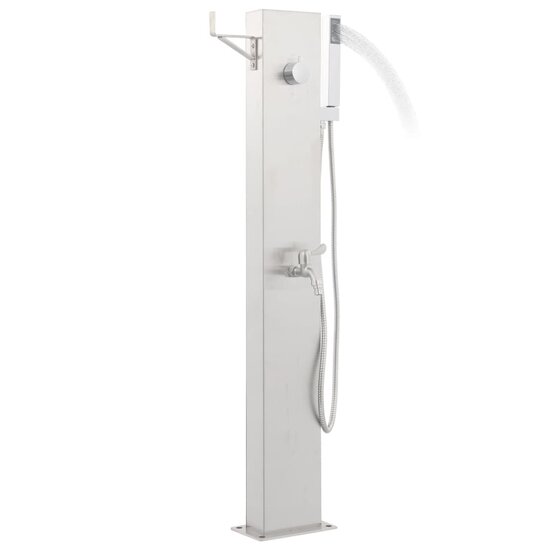 Tuindouchekraan 110 cm roestvrij staal