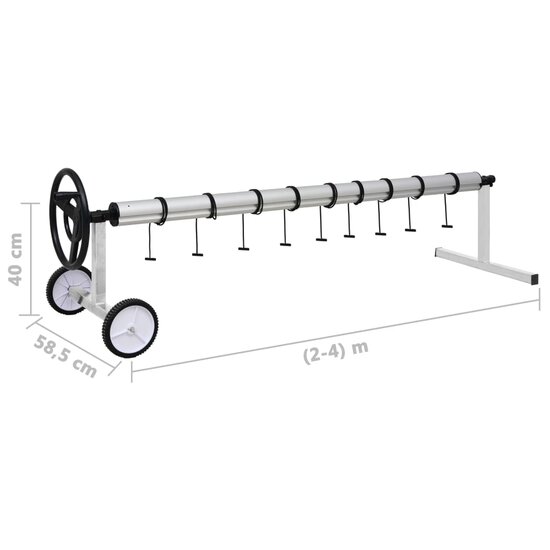 Zwembadhoesroller Met Roestvrijstalen Frame