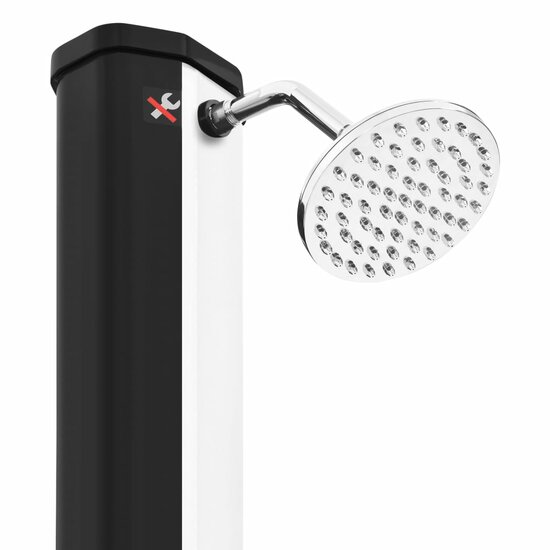 Buitendouche Solar Met Douchekop En Kraan 35 L Zilver