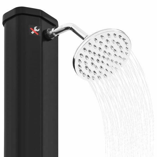 Buitendouche Solar Met Douchekop En Kraan 35 L Zwart