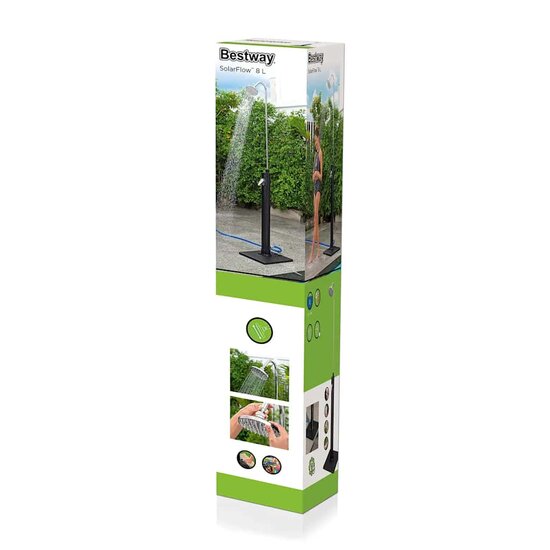 Bestway Buitendouche Solar Flow 8 L Zwart