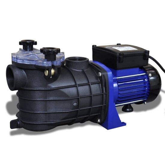 Elektrische Zwembadpomp 500W Blauw 9000 l/h