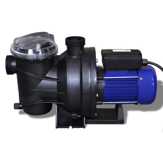 Elektrische Zwembadpomp 800W Blauw 16000 l/h