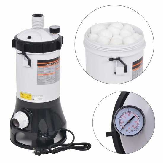 Zwembadfilterpomp Voor Zwembaden 185 W 4,4 M&sup3;/U