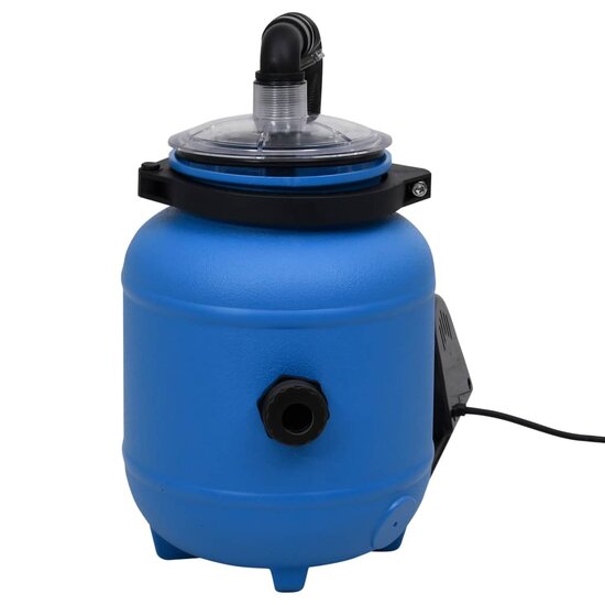 Zwembadfilterpomp 4 M&sup3;/U Zwart En Blauw