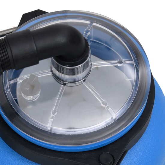Zwembadfilterpomp 4 M&sup3;/U Zwart En Blauw