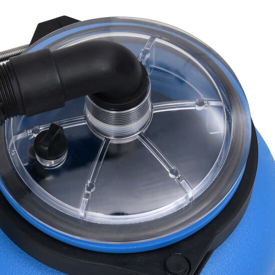 Zwembadfilterpomp 4 M&sup3;/U Zwart En Blauw