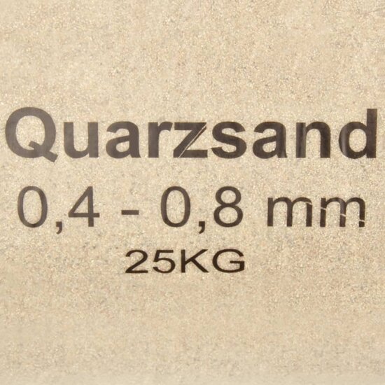 Filterzand 25 Kg 0,4-0,8 Mm 0.4-0.8 mm