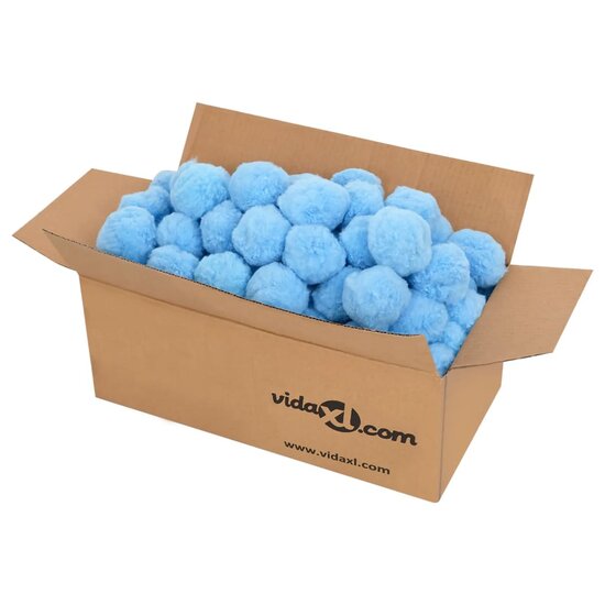 Zwembadfilterbolletjes antibacterieel 2100 g polyetheen blauw