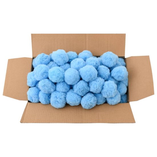 Zwembadfilterbolletjes antibacterieel 2100 g polyetheen blauw