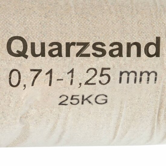 Filterzand 25 Kg 0,71-1,25 Mm 0.71-1.25 mm
