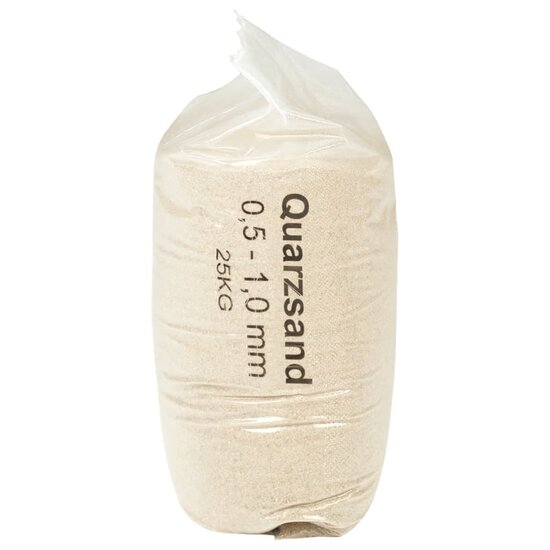 Filterzand 25 kg 0,5-1,0 mm