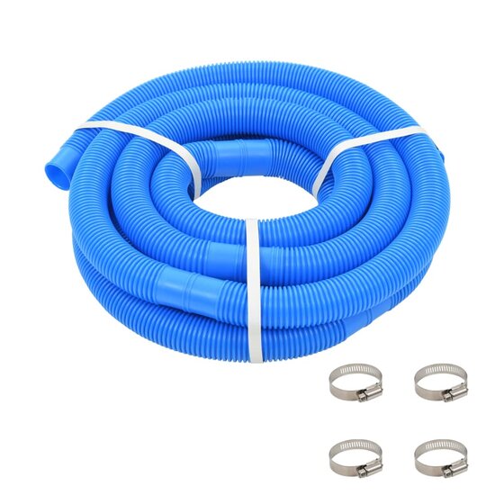Zwembadslang Met Klemmen 38 Mm 6 M Blauw 38 mm/6 m met klemmen
