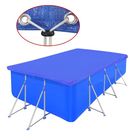 Zwembadhoes Rechthoekig 90 G/M&sup2; Pe 1 400 x 207 cm