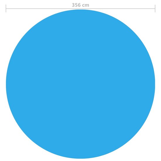 Zwembadhoes 356 cm PE blauw