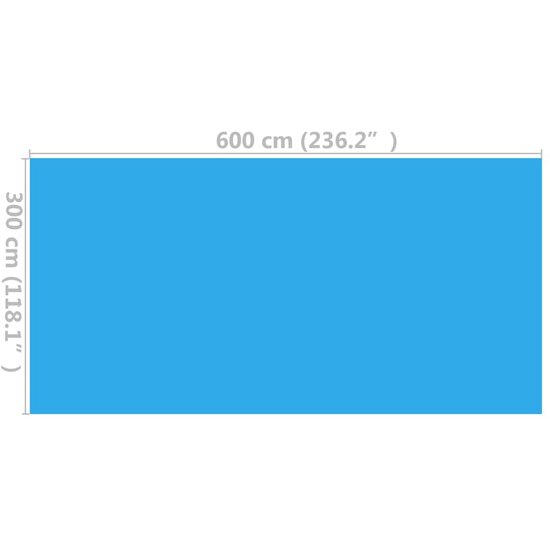 Zwembadhoes Pe 600 x 300 cm Blauw