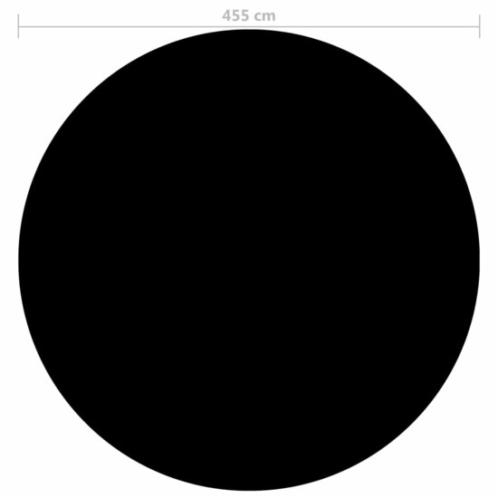 Zwembadhoes 455 cm PE zwart