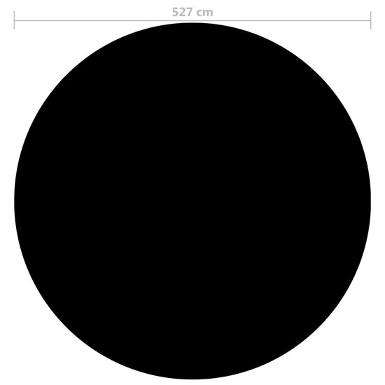 Zwembadhoes 527 cm PE zwart