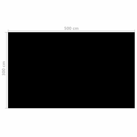 Zwembadhoes Rechthoekig Pe 500 x 300 cm Zwart