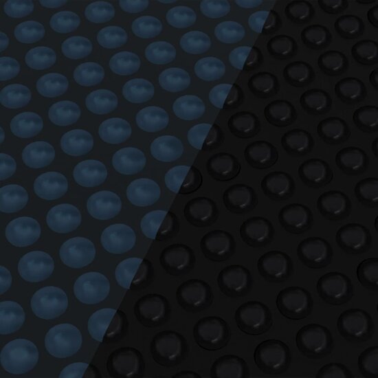 Zwembadfolie solar drijvend 250 cm PE zwart en blauw