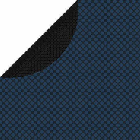 Zwembadfolie Solar Drijvend 381 Cm Pe &Oslash; 381 cm Zwart en blauw