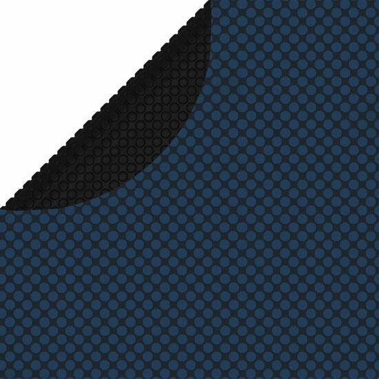 Zwembadfolie Solar Drijvend 455 Cm Pe &Oslash; 455 cm Zwart en blauw