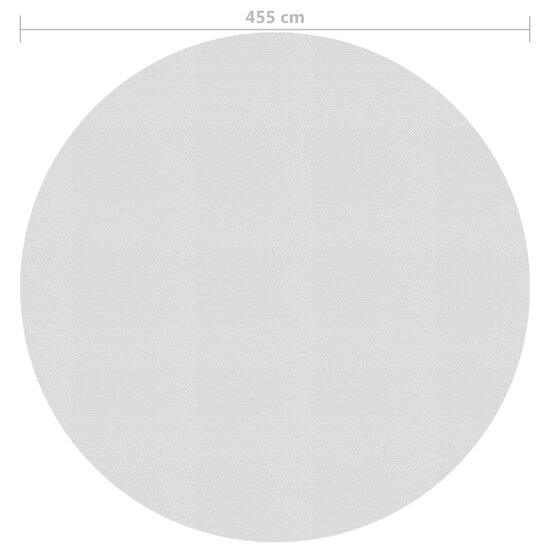 Zwembadfolie Solar Drijvend 455 Cm Pe &Oslash; 455 cm Grijs