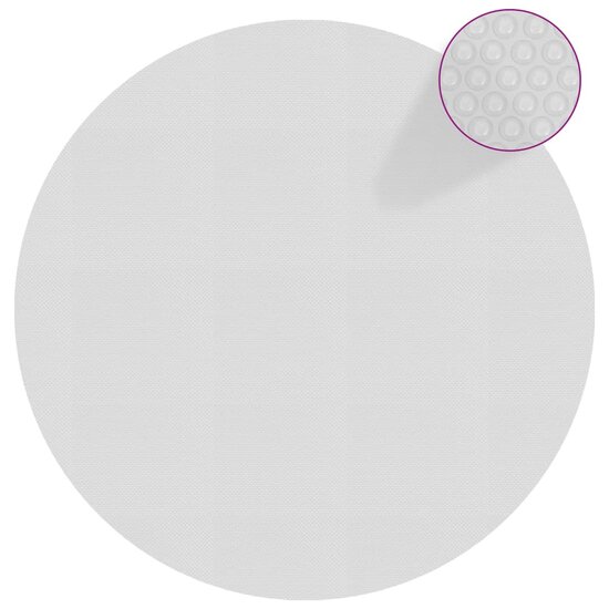 Zwembadfolie Solar Drijvend 527 Cm Pe &Oslash; 527 cm Grijs