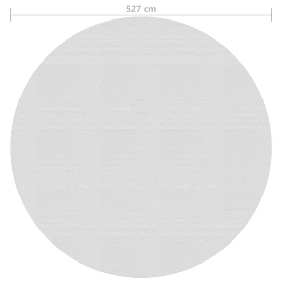 Zwembadfolie Solar Drijvend 527 Cm Pe &Oslash; 527 cm Grijs