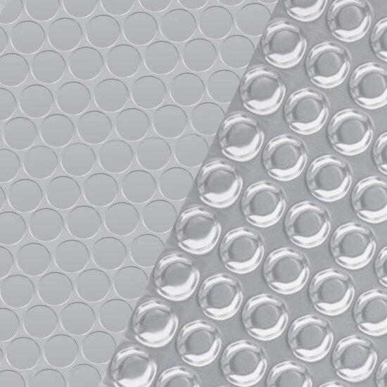 Zwembadfolie solar drijvend rechthoekig 6x4 m PE zilverkleurig