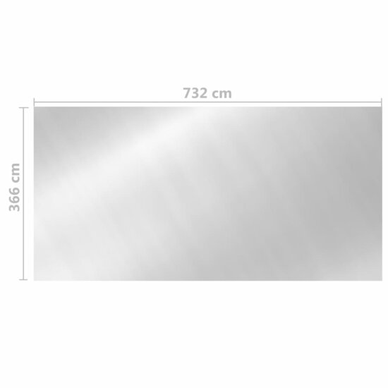 Zwembadhoes Pe Zilverkleurig 732 x 366 cm