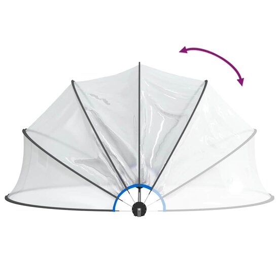 Zwembadoverkapping Rond Pvc 467 x 234 cm