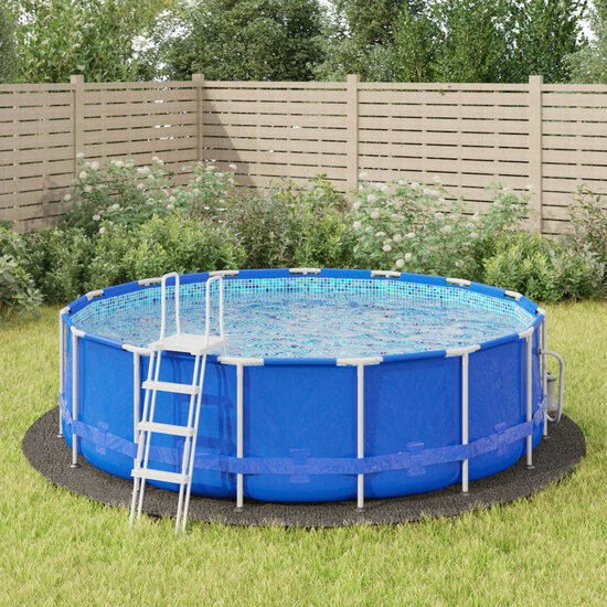 Zwembadgrondzeil &Oslash;428 Cm Polyester Geotextiel Lichtgrijs &Oslash; 428 cm (2 mm)