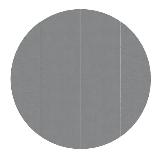 Zwembadgrondzeil &Oslash;458 cm polyester geotextiel lichtgrijs