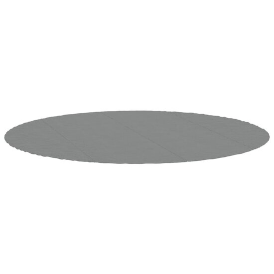 Zwembadgrondzeil &Oslash;458 cm polyester geotextiel lichtgrijs