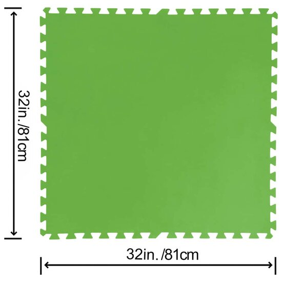 Bestway Flowclear Bodembeschermers 9 St 5,47 M&sup2; Groen