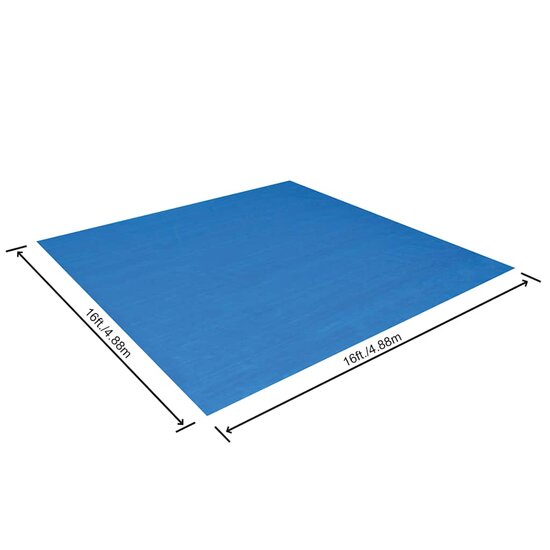 Flowclear Zwembadgrondzeil 488x488 cm