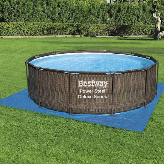 Flowclear Zwembadgrondzeil 396x396 cm