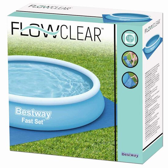 Flowclear Zwembadgrondzeil 396x396 cm
