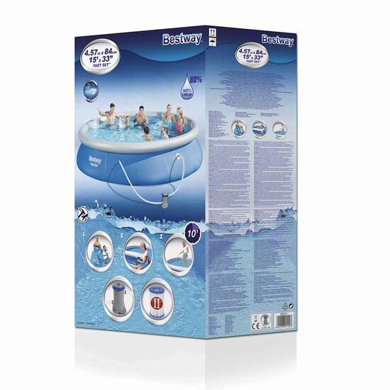 Bestway Fast Set Zwembadset 57313 457 x 84 cm