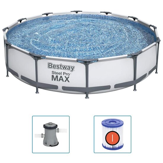 Steel Pro MAX Zwembadset 366x76 cm