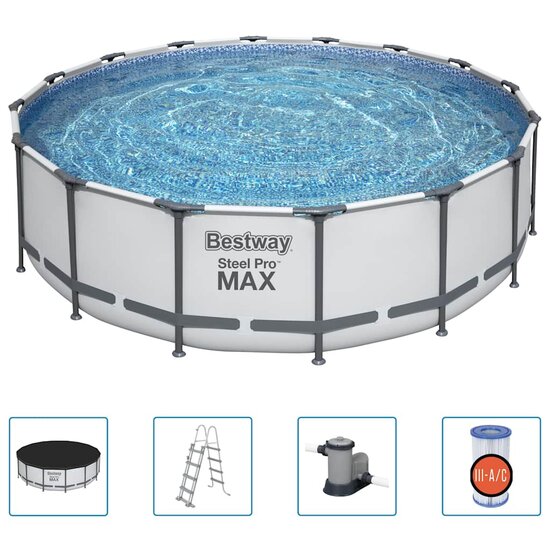 Bestway Zwembadset Steel Pro Max 488 x 122 cm